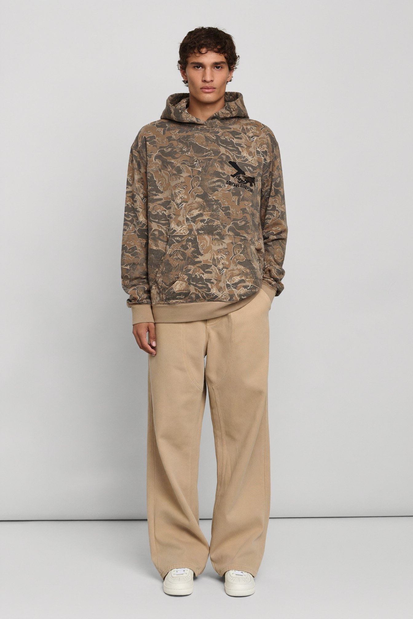 brand hybrid hoodie